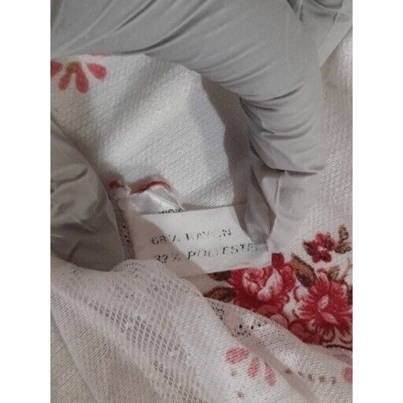 Vintage Spanish Floral Lace Tablecloth, Large 84x75 Inches - Picture 7 of 10